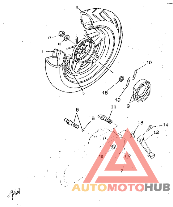 Переднее колесо