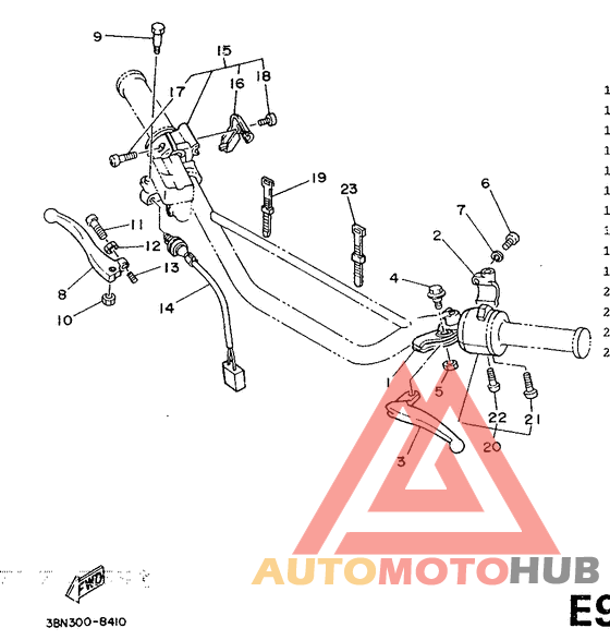 Handle switch. lever