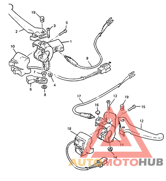 Handle switch. lever