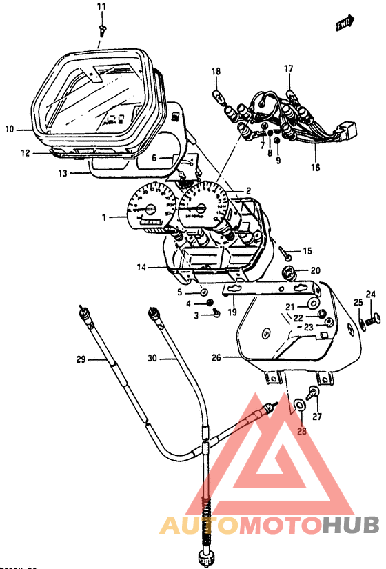 Спидометр-тахометр