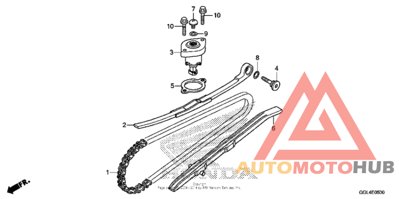 Cam chain + tensioner