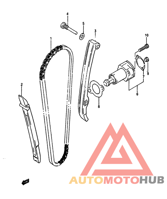 Держатель направляющей