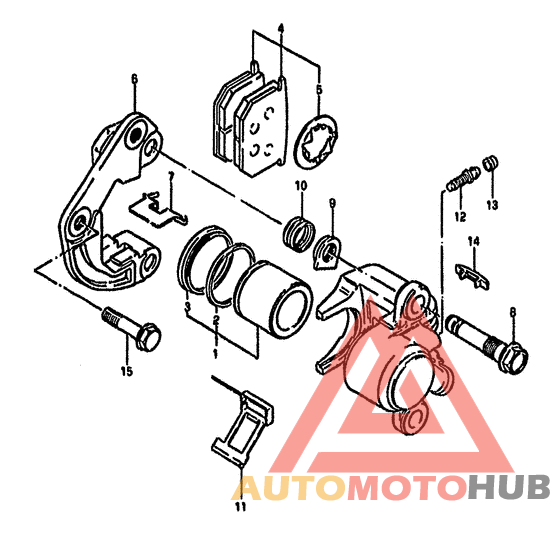 Передний суппорт тормозной