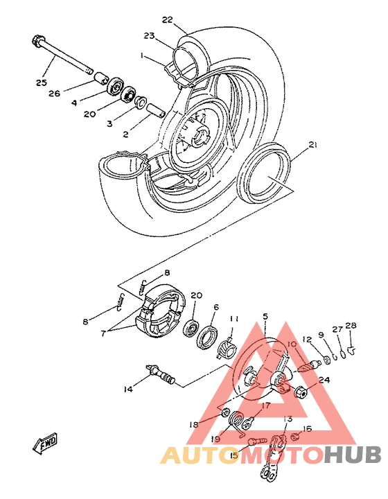 Переднее колесо