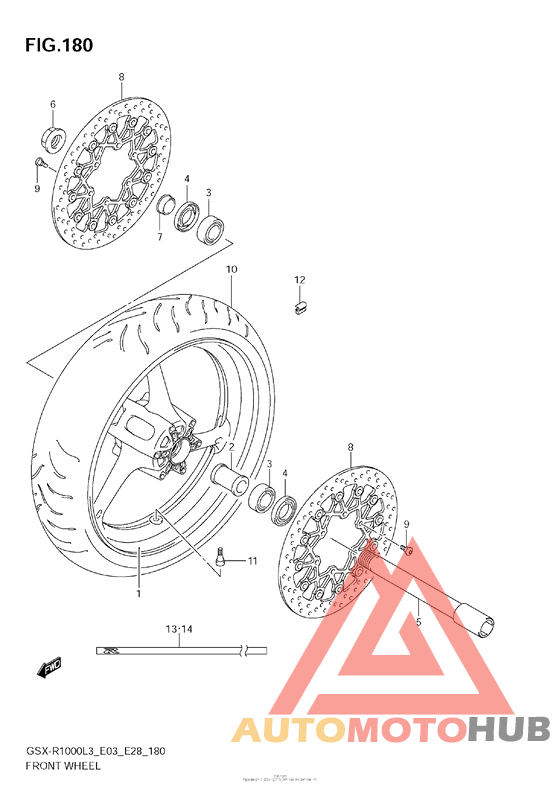 Front Wheel (Gsx-R1000L3 E33)