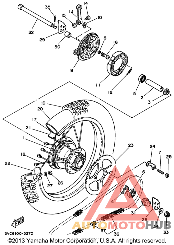 Переднее колесо
