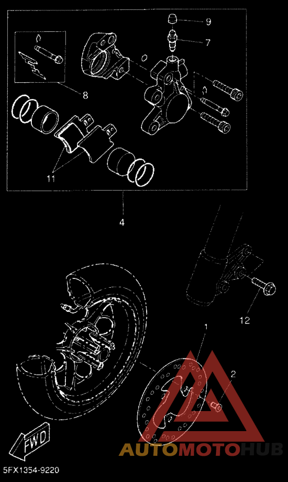 Передний суппорт
