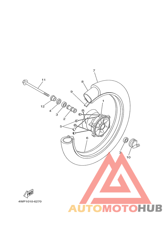 Переднее колесо
