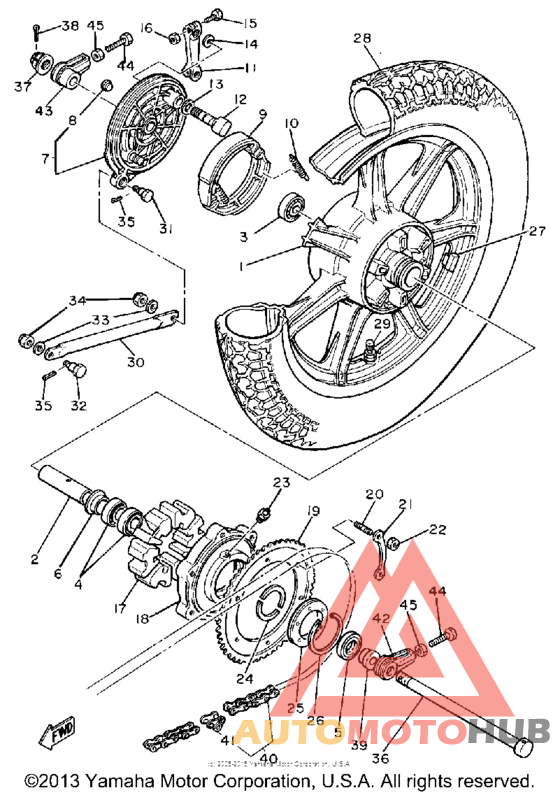 Переднее колесо