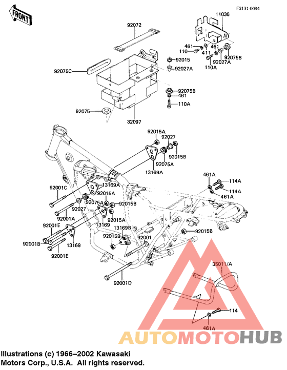 Frame fittings/battery case