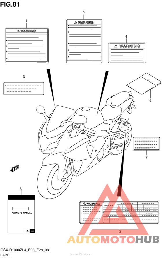 Label (Gsx-R1000Zl4 E33)