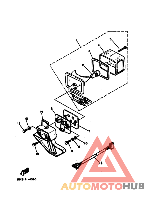 Taillight unit ass`y