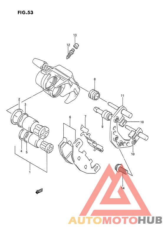 Передний суппорт