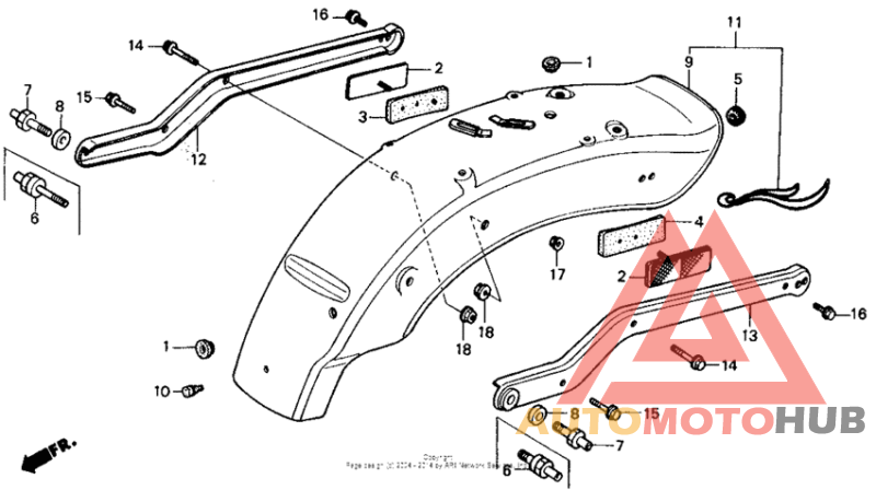 Задний бампер