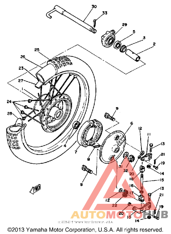 Переднее колесо