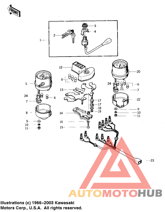 Meters/ignition switch