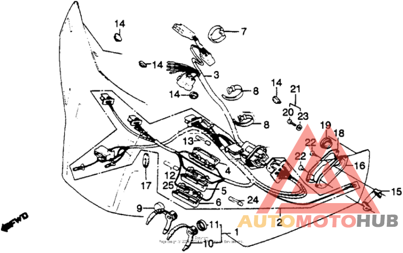 Gl1100i fairing wire harness