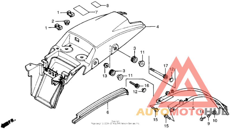 Задний бампер