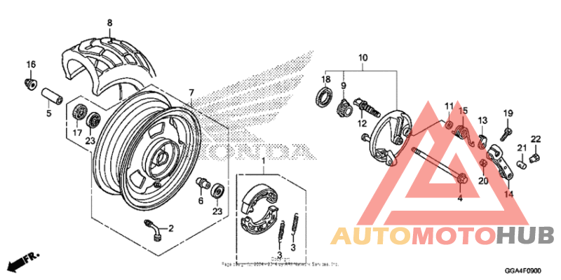 Переднее колесо