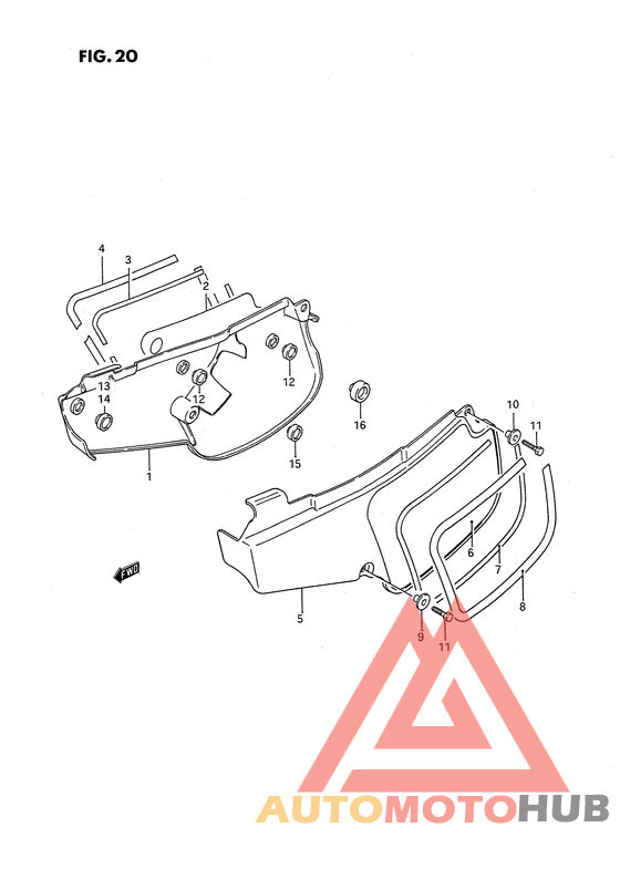 Обтекатель задний