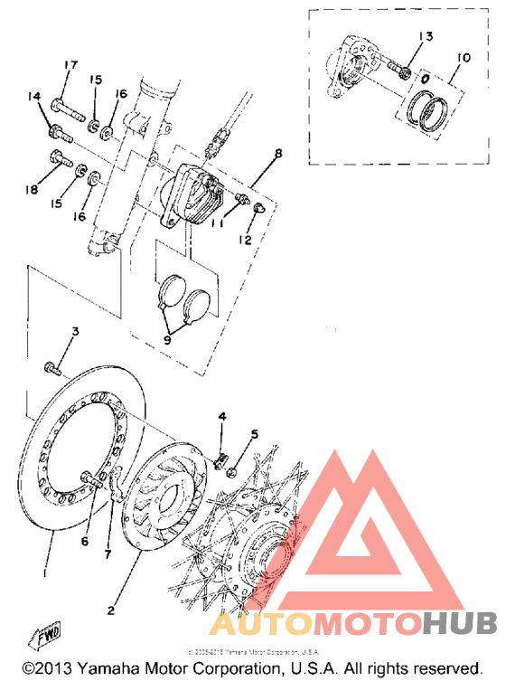 Front disc brake - caliper