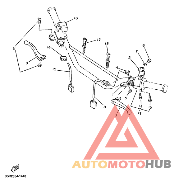 Handle switch. lever