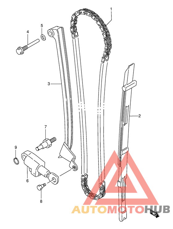 Держатель направляющей
