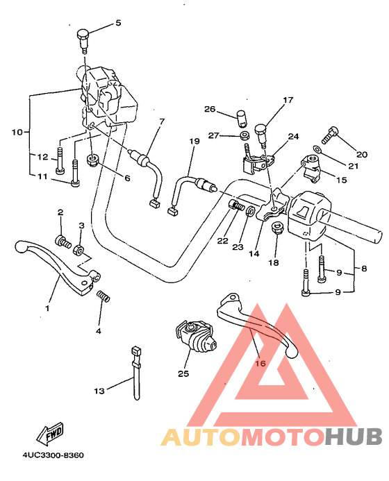 Handle switch. lever