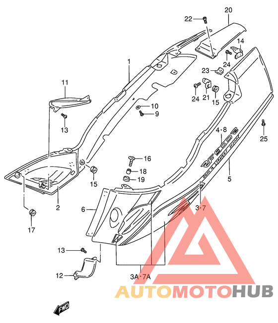 Обтекатель задний