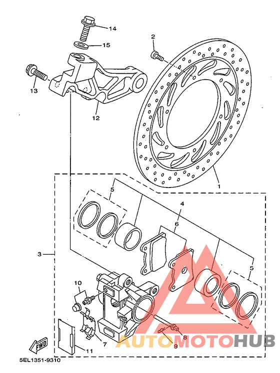 Задний суппорт