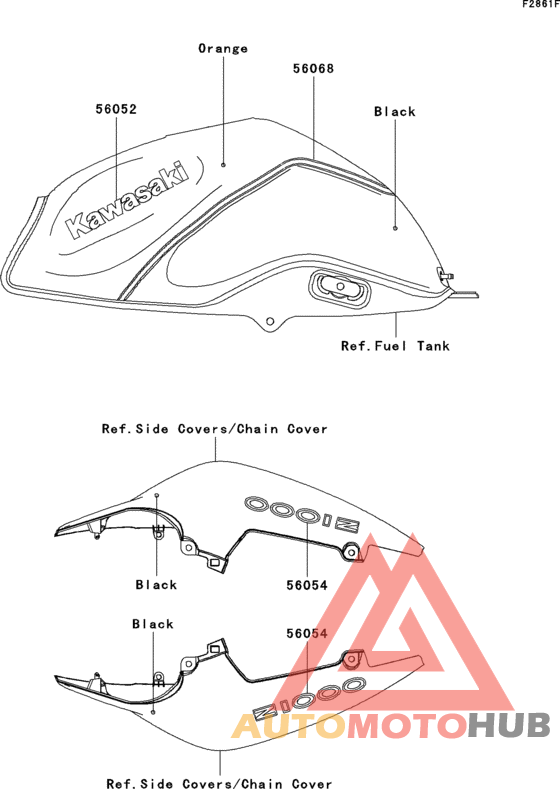 Decals(black/orange)(b9f)