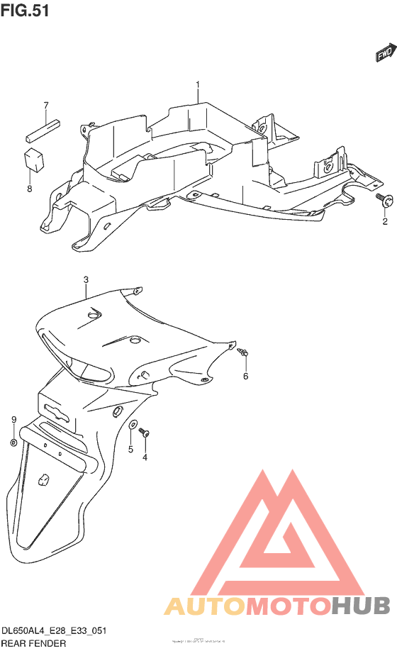 Задний бампер