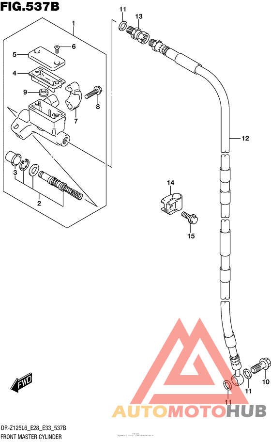 Front Master Cylinder (Dr-Z125Ll6 E33)