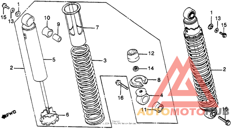 Xl500s rear shock absorber 79-81