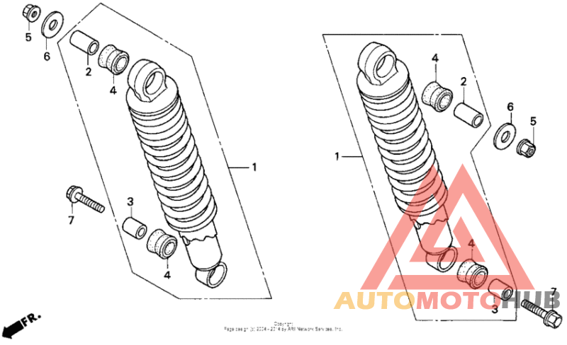 Задние амортизаторы
