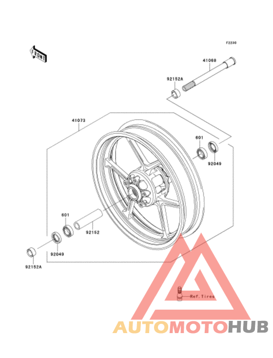 Переднее колесо