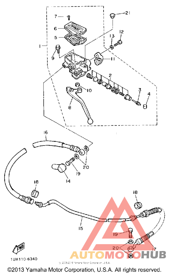 Front ,master cylinder