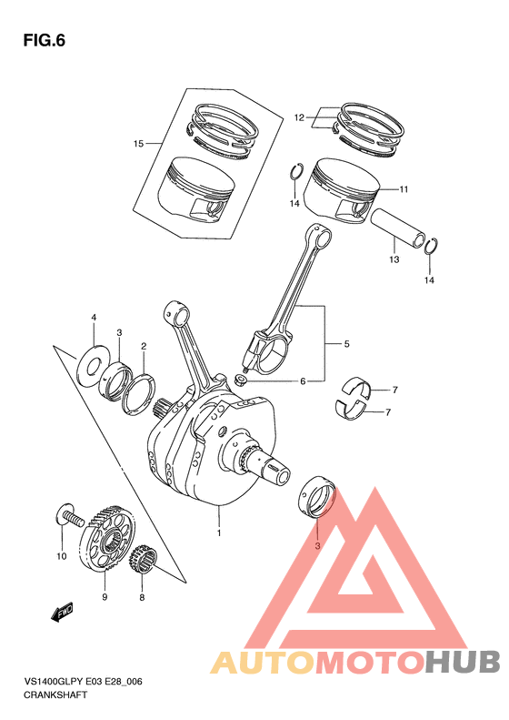 Вал коленчатый