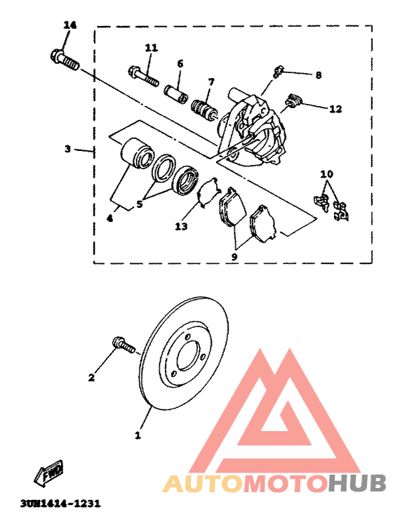 Передний суппорт
