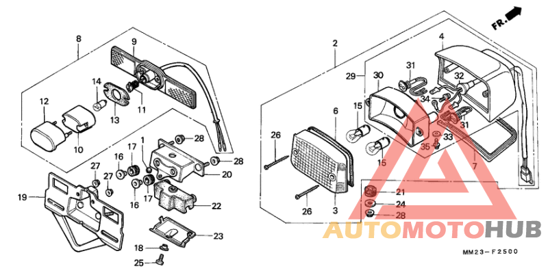 Taillight unit ass`y