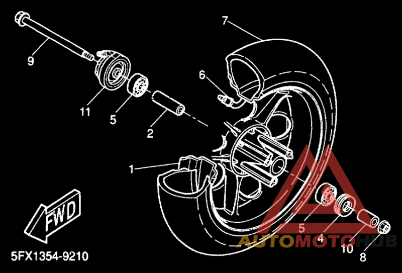 Переднее колесо