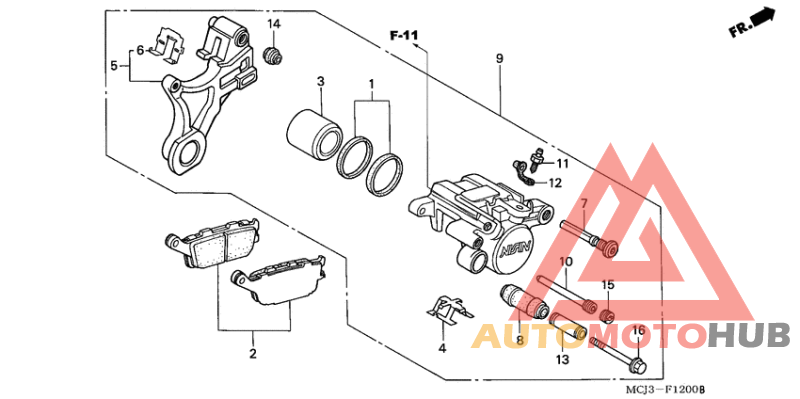 Задний суппорт