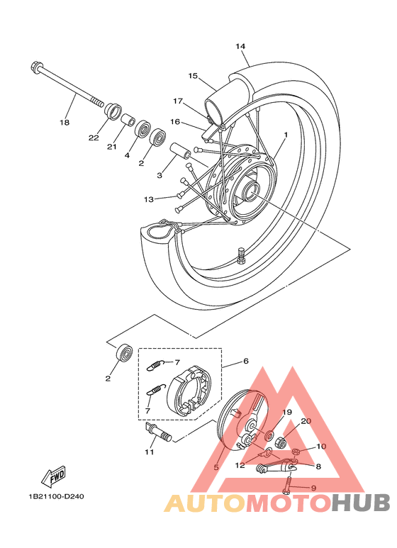 Переднее колесо