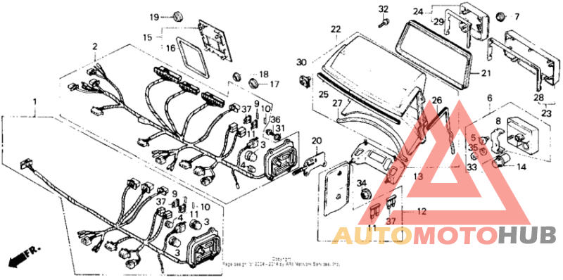 A/i fairing wire harness 86-87