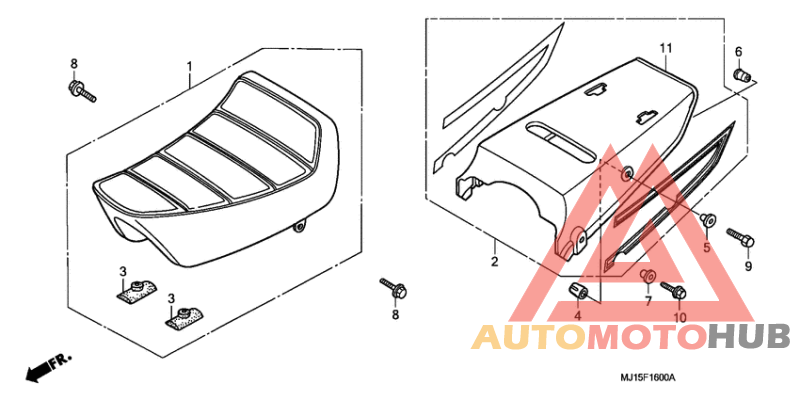 Seat/rear cowl