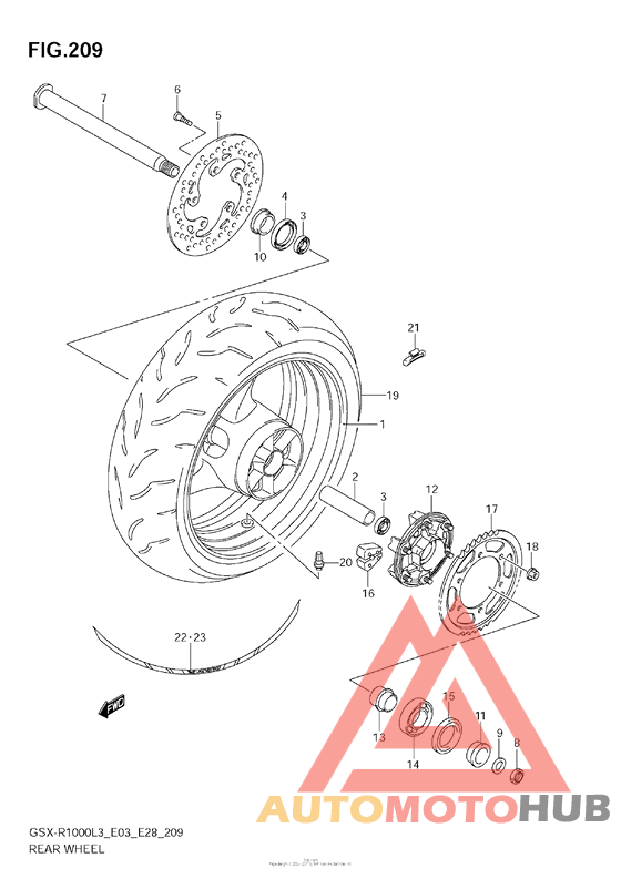Rear Wheel (Gsx-R1000Zl3 E33)