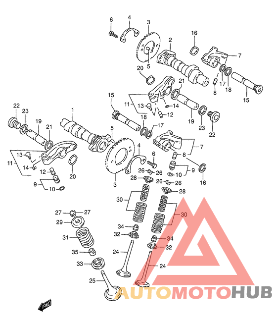 Распред вал/клапана