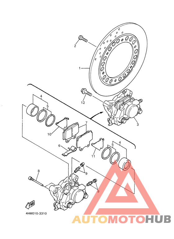 Задний суппорт