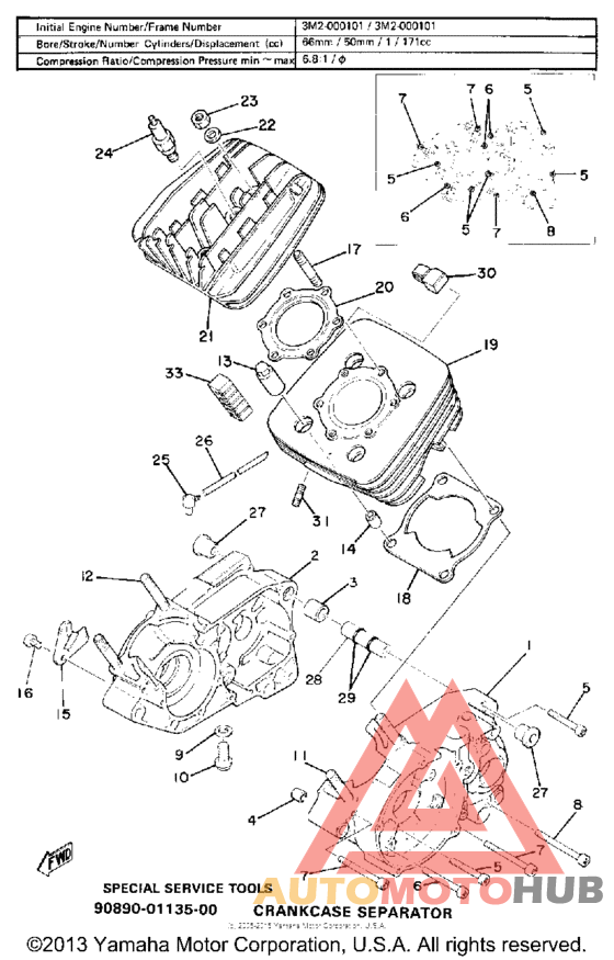 Crankcase-cylinder