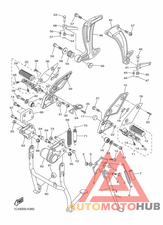Support & repose pied